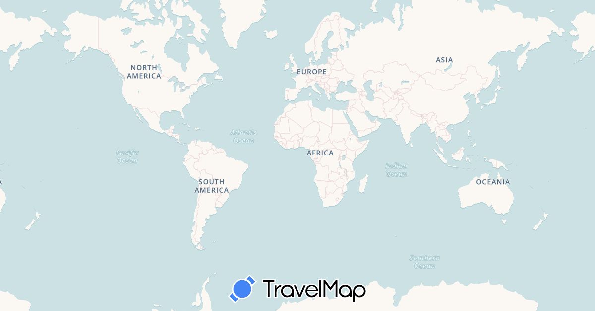 TravelMap itinerary: driving in Germany, Norway, Svalbard and Jan Mayen (Europe)